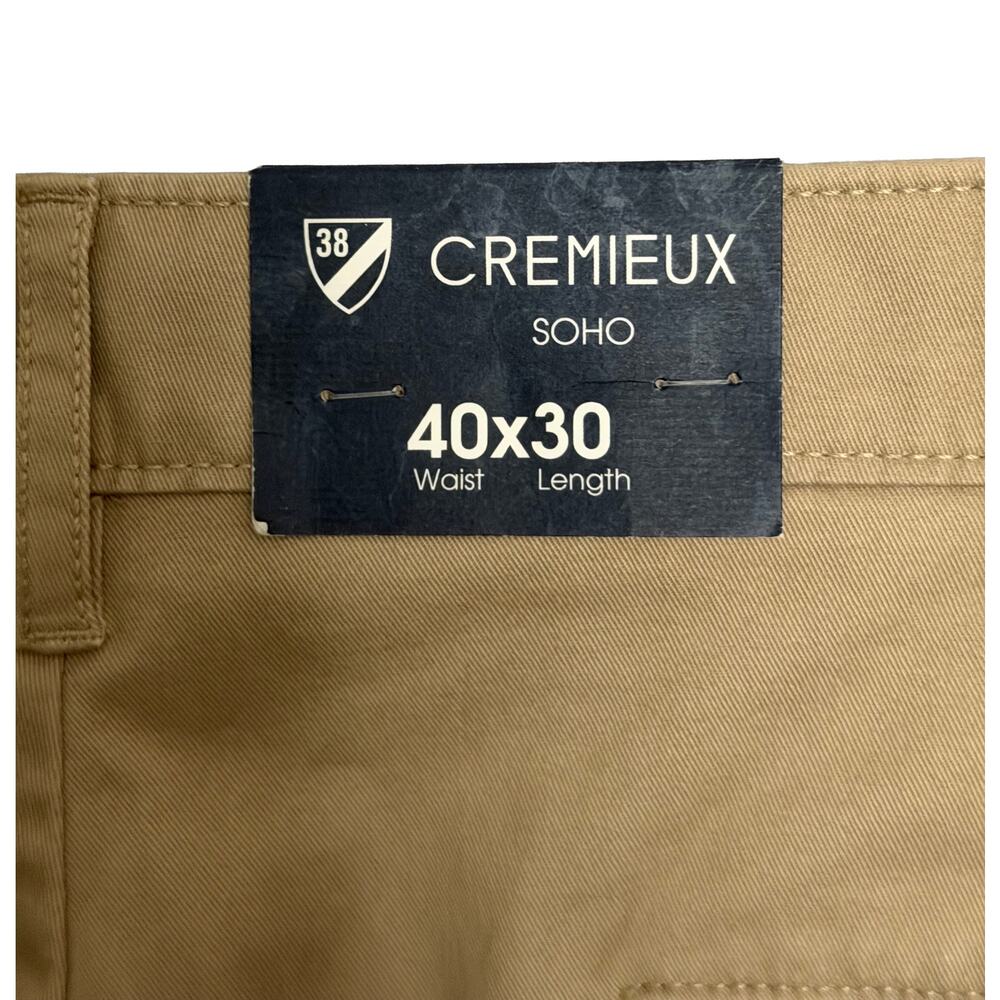 Daniel Cremieux Slim Fit Chino Men's 40"x30" Stretch Tapered Leg Khaki NWT - Picture 7 of 13